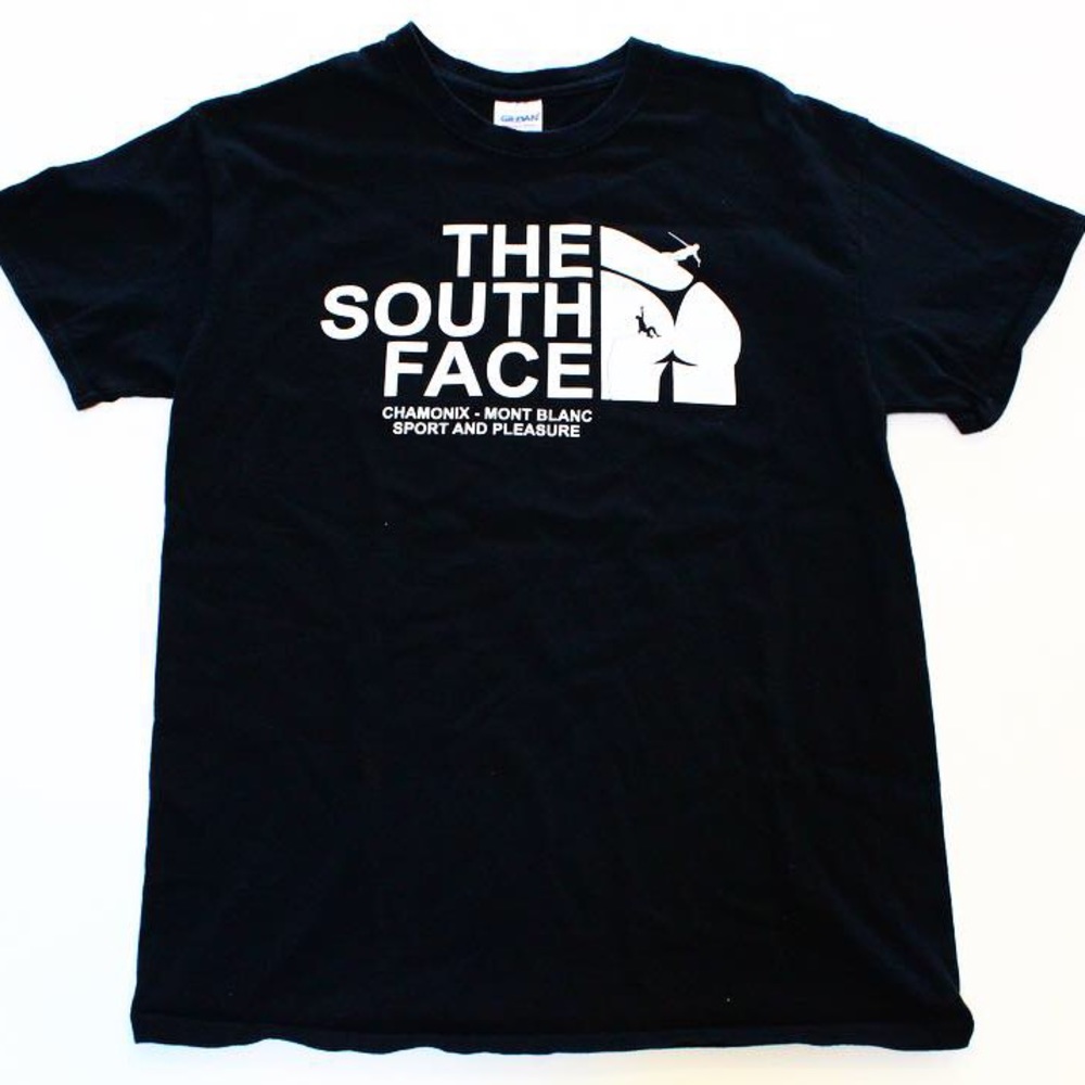The South Face Black Mountain Gildan T Mont Blanc